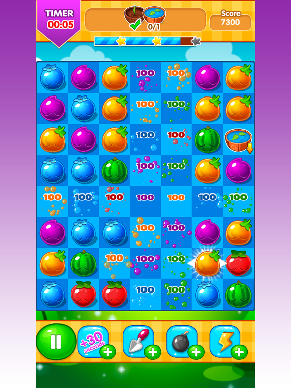Juice King : Match 3 Puzzle iPad screenshot
