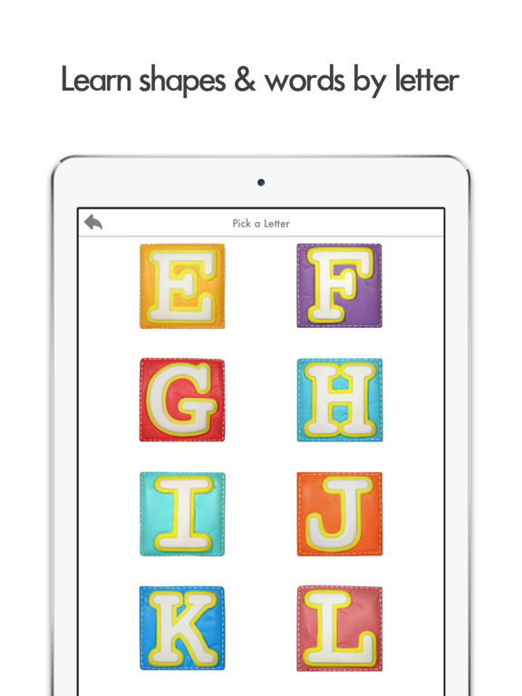 Guess the shape learning game iPad screenshot