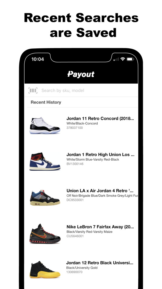 #4. Payout - Sneaker Resell Tool (iOS) 由: Svetozar Valtchev