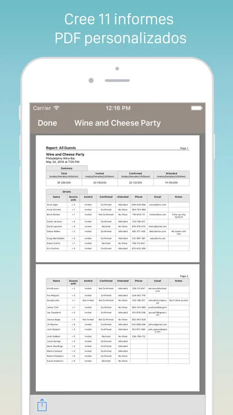Guest List Organizer.