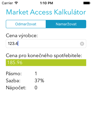 Market Access Calc screenshot 2