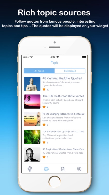 Quote widget+