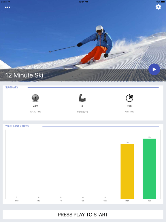 Screenshot #4 pour 12 Min Ski Workout Slopes Fit