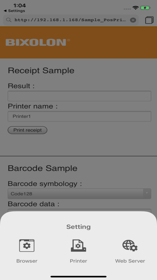 #4. Web Print SDK (iOS) 由: BIXOLON CO.,LTD.