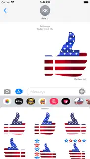 thumbs up american stickers iphone screenshot 1