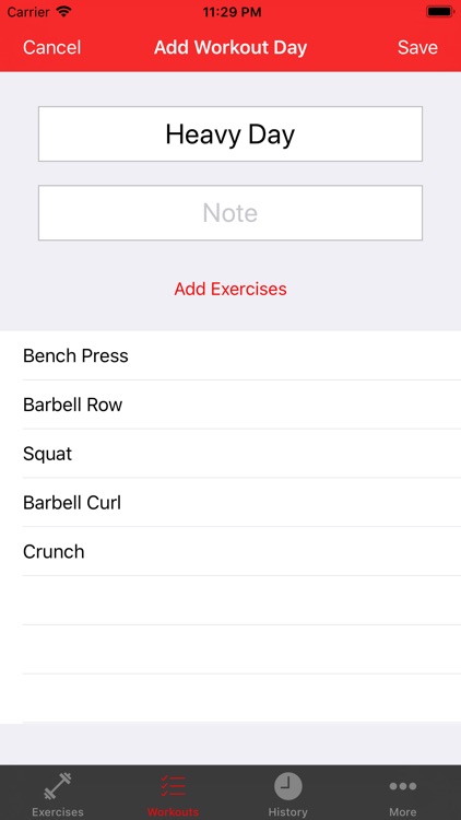 GymReps: Workout Log & Planner