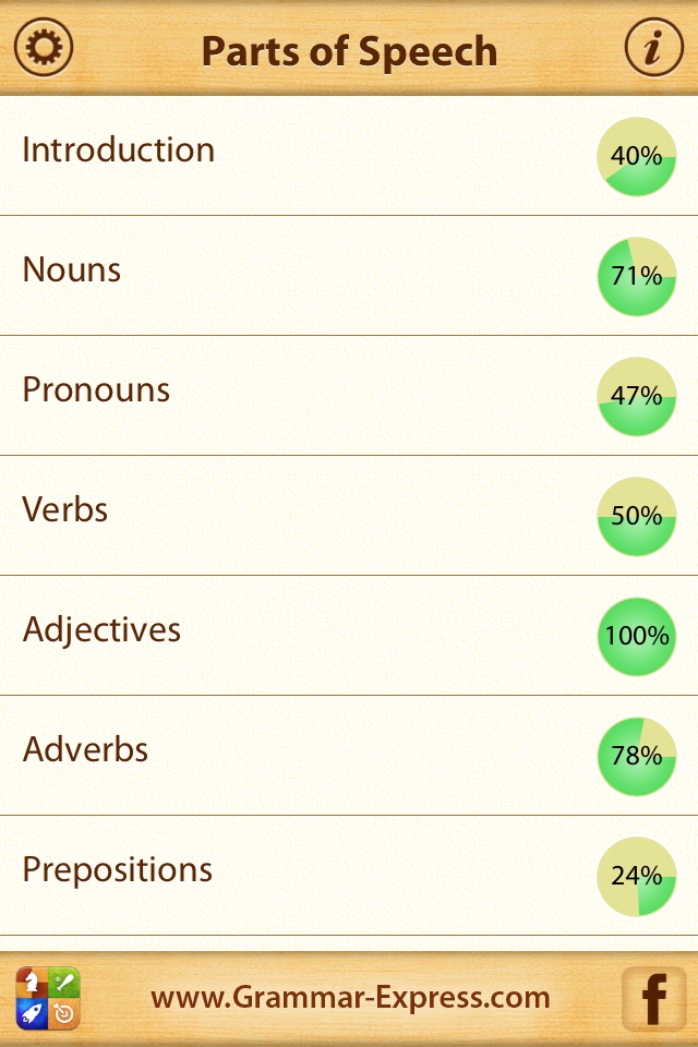 English Parts of Speech screenshot 2