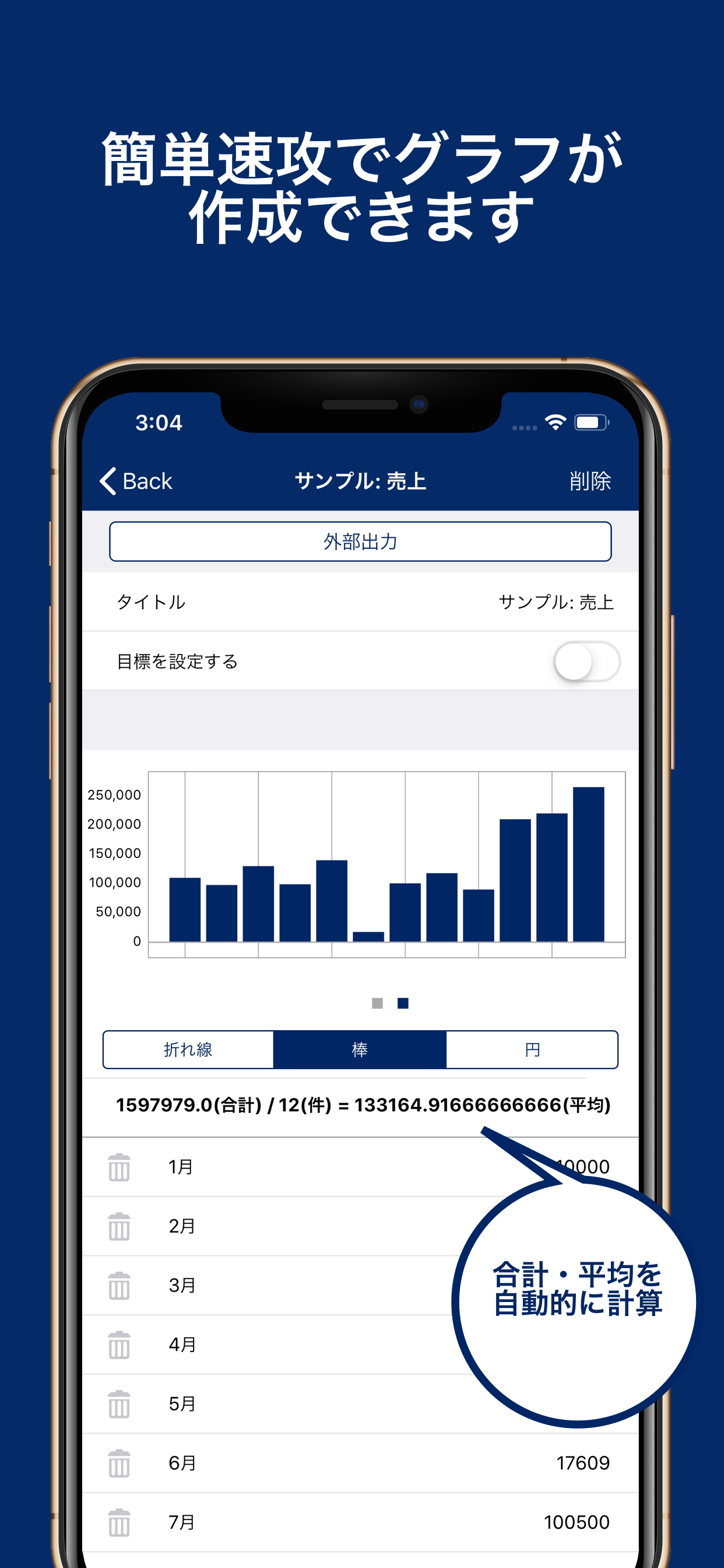 簡単便利「グラフメーカー」
