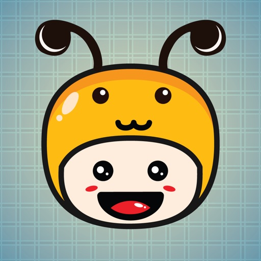 Sticker Me Bee Mascot Boy icon