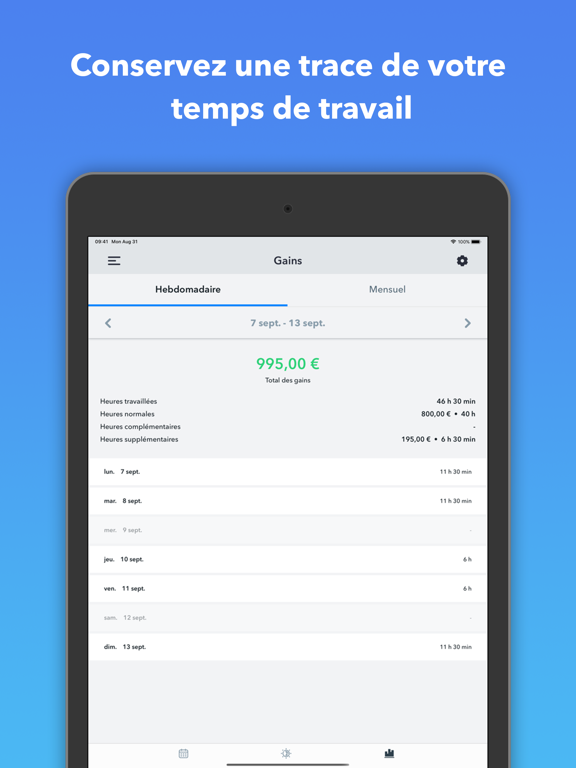 Screenshot #6 pour Shift Cal - Planning Travail