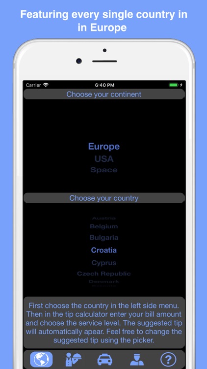 Europe Tip Calculator screenshot-3