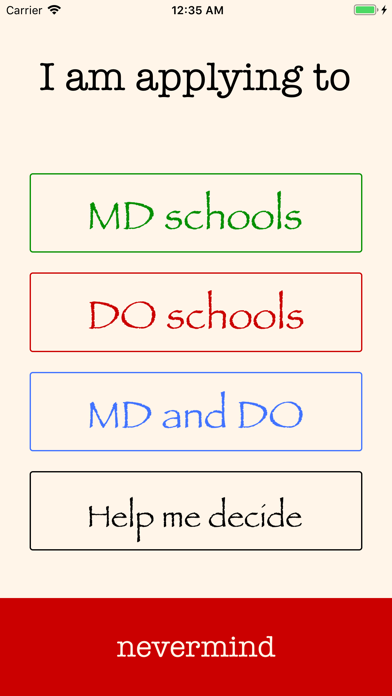 PreMed Genie app screenshot
