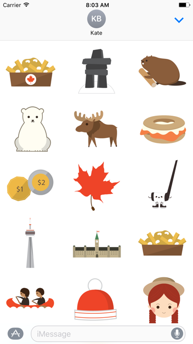 Canadian Things Stickers Screenshot