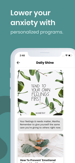 Shine: Calm Anxiety & Stress(圖6)-速報App
