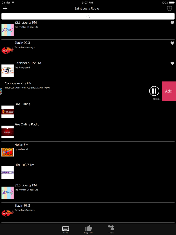 Saint Lucian Radio iPad screenshot 4 - Entertainment app