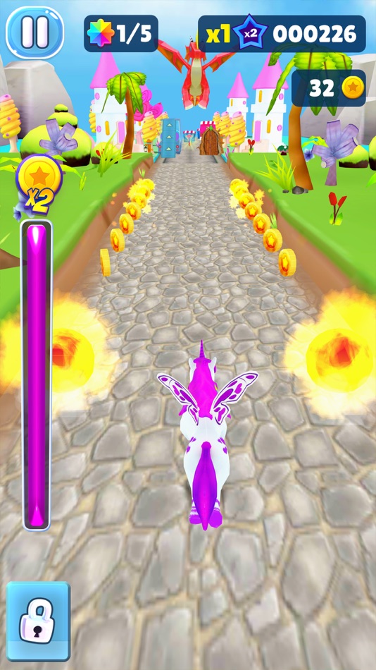 #4. Magical Pony - Unicorn Runner (iOS) Podle: BigCode Games Pvt Ltd