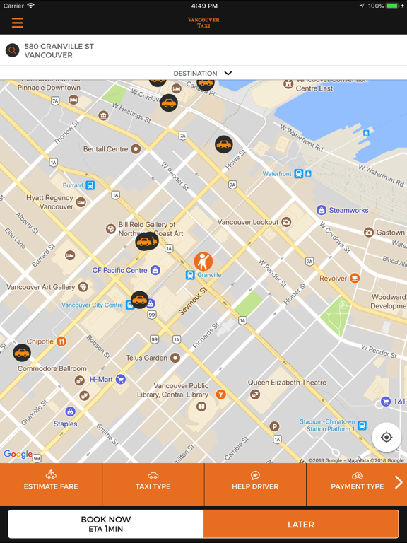 Screenshot #4 pour Vancouver Taxi Vancouver