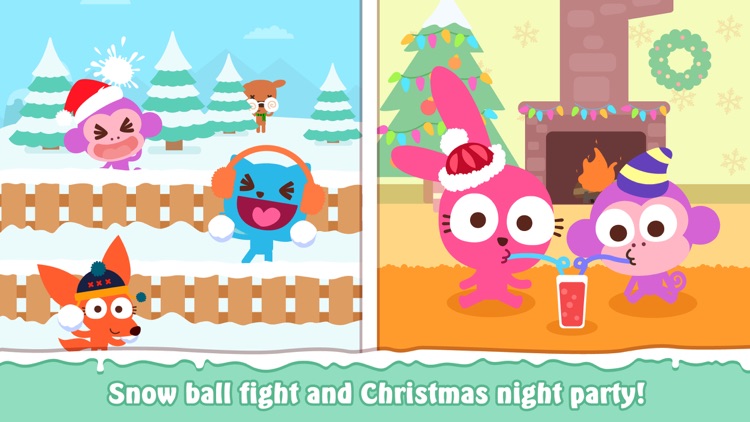 Purple Pink Snowy Day screenshot-0