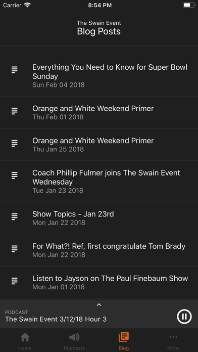 The Swain Event iPhone screenshot 5 - Sports app