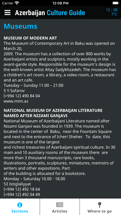 Screenshot #2 pour Azerbaijan Culture Guide
