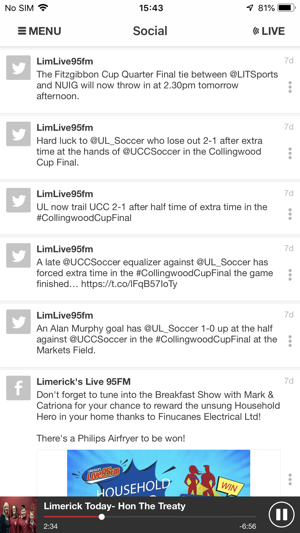Limerick’s Live 95FM(圖3)-速報App
