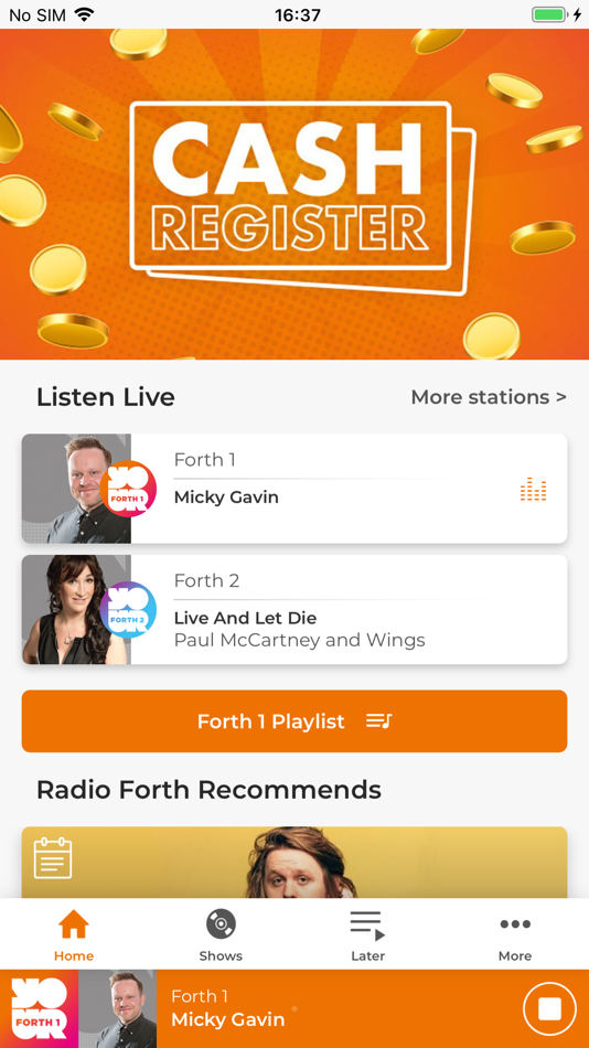 #1. Radio Forth (iOS) 由: Bauer Media