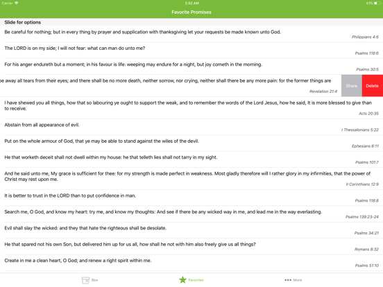 Promise Box iPad screenshot 3 - Book app