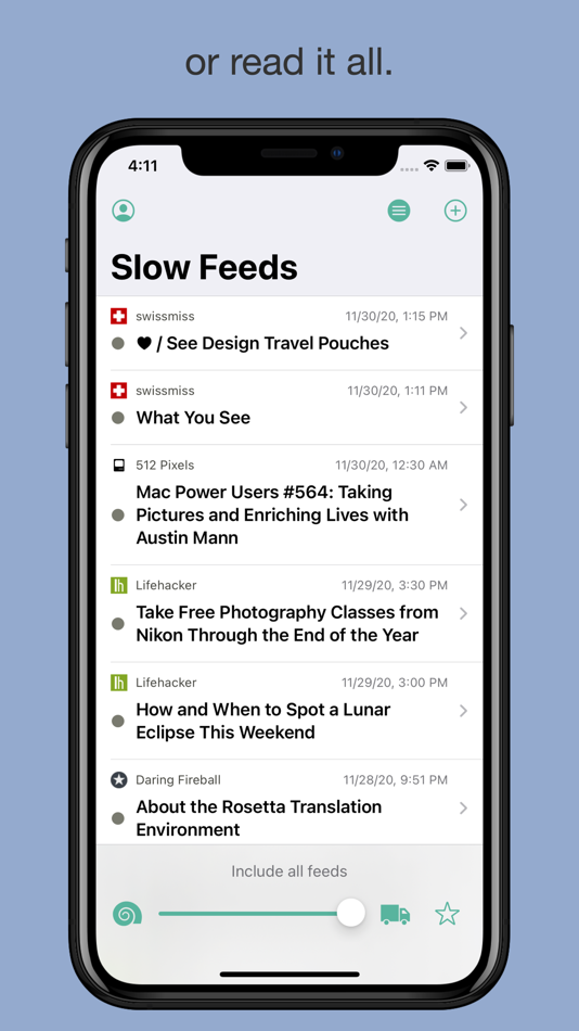 #3. Slow Feeds (iOS) Podle: Zozi Apps