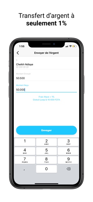 Wave Transfert D Argent Dans L App Store