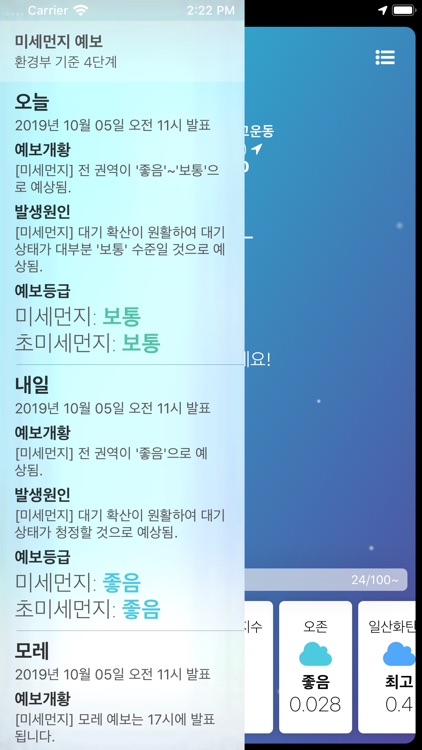 Dusts - 미세먼지, 초미세먼지, 통합대기