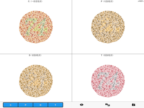 Chromatic Vision Simulator iPad screenshot 5 - Education app