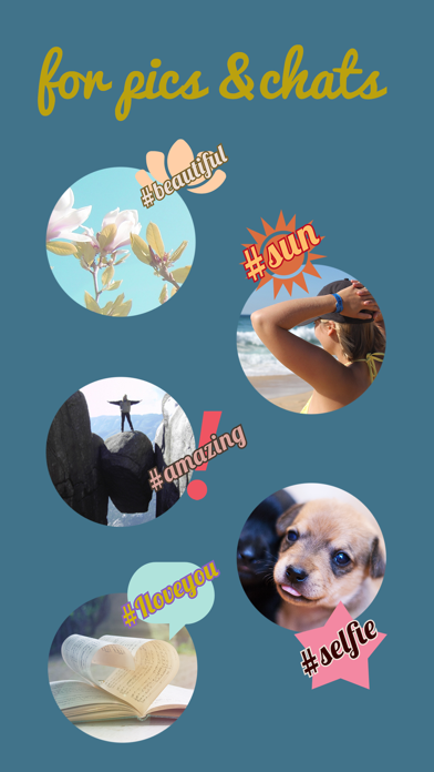 Screenshot #2 pour Hashtag Stickers