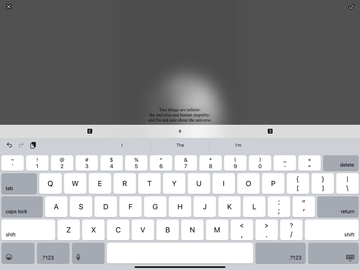 Tahrir App - Text on image.