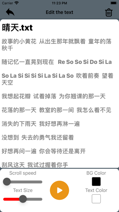 Lasagna Teleprompter Screenshot