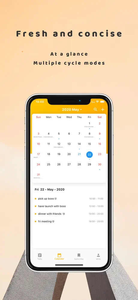 Calendar S - Simple Efficient