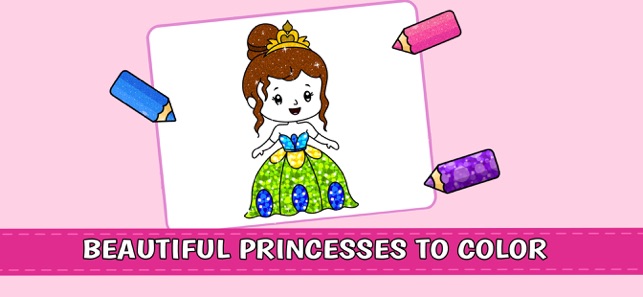 Princess Games : Coloring Book(圖1)-速報App