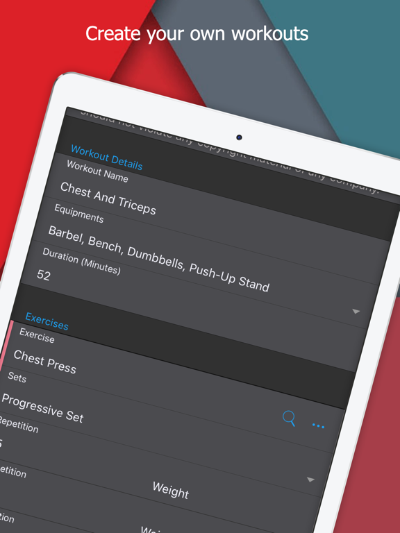 TrackOn - Workouts iPad screenshot 4 - Health & Fitness app