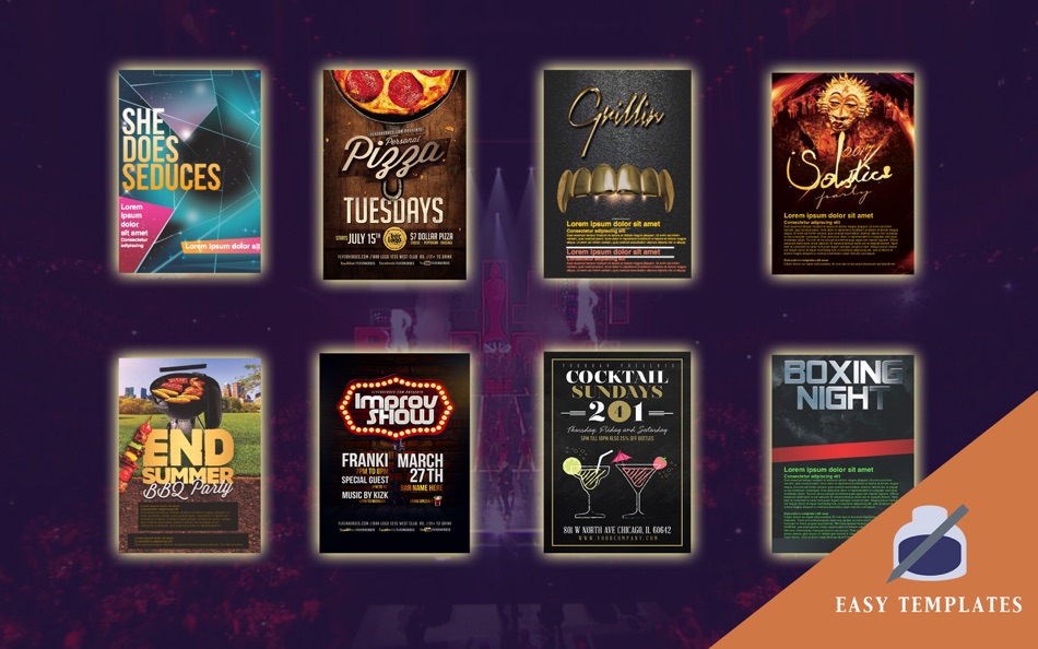 #4. Poster templates for Pages (macOS) 由: 磊 范