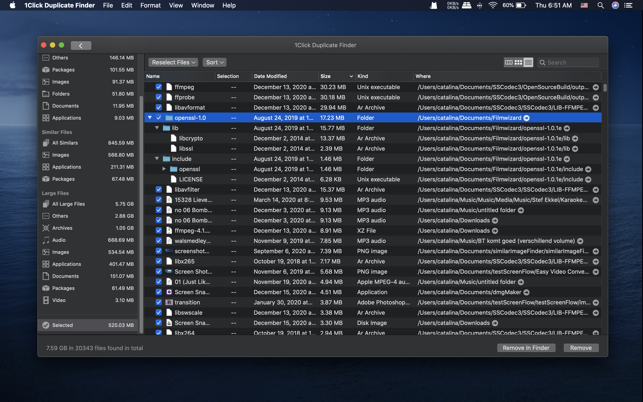 ‎1Click Duplicate Finder Screenshot