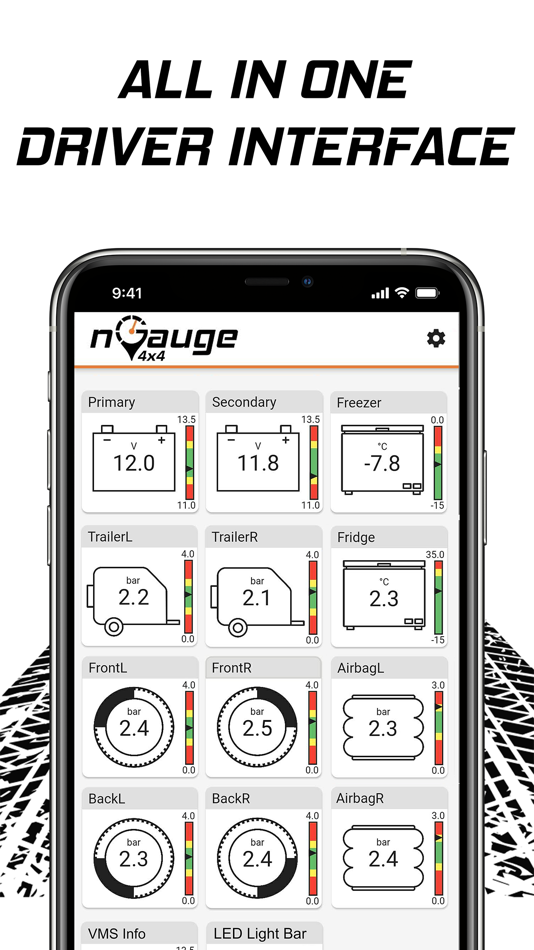 #1. nGauge 4x4 (iOS) 由: Cawe Technologies