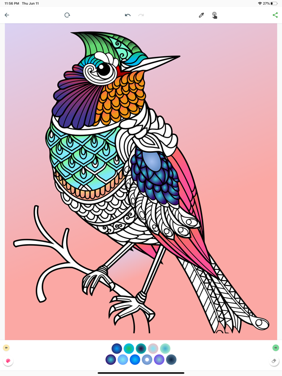 Screenshot #6 pour Coloring Book Pro Adult Relax