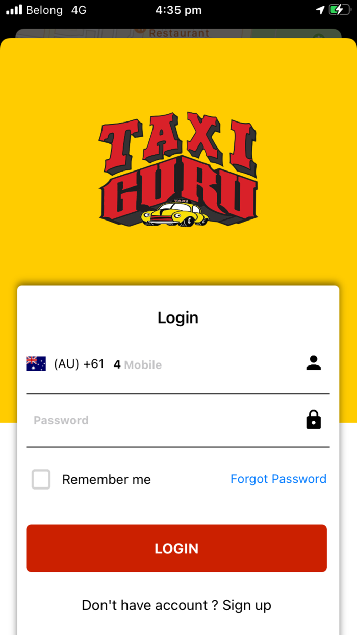 TaxiGuruMelbourneUser