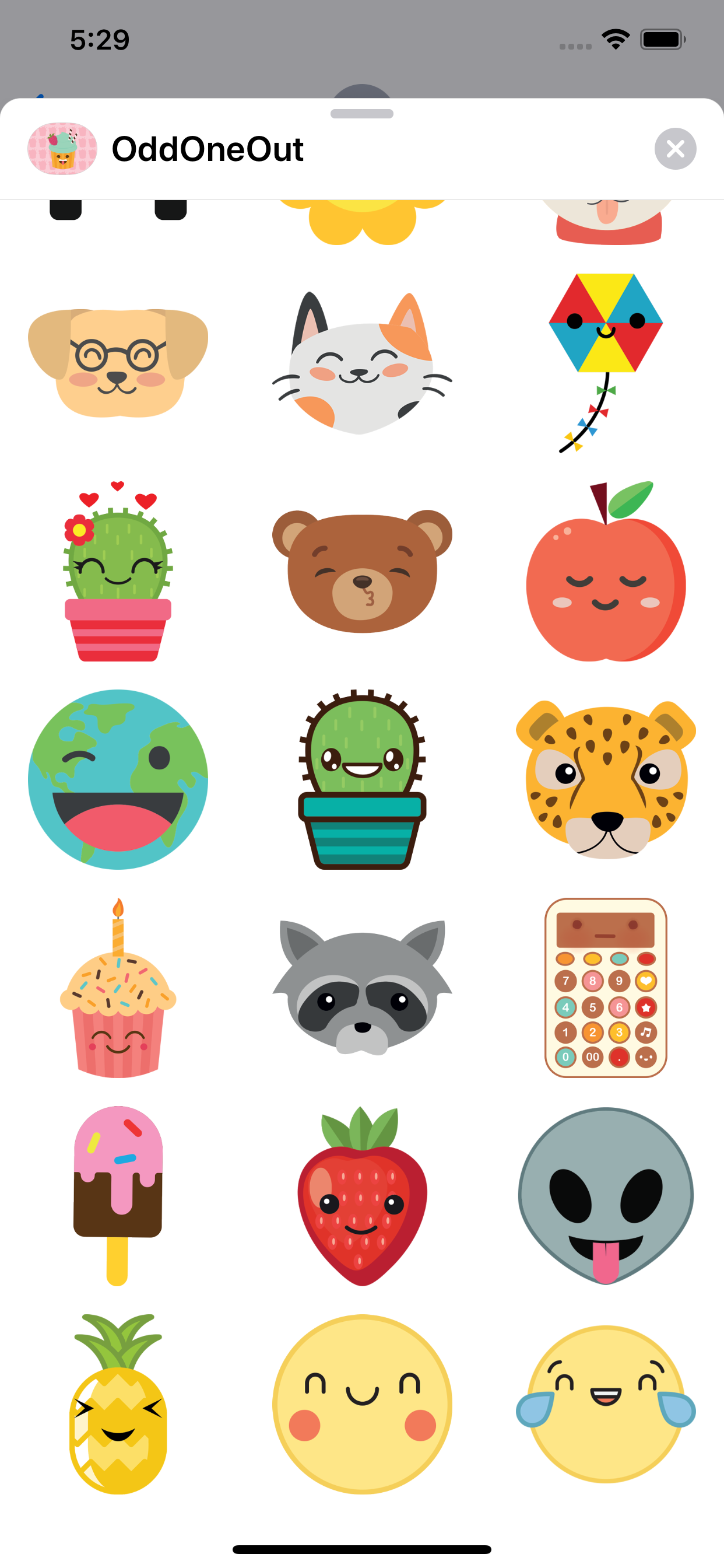Odd One Out Sticker Pack screenshot 4