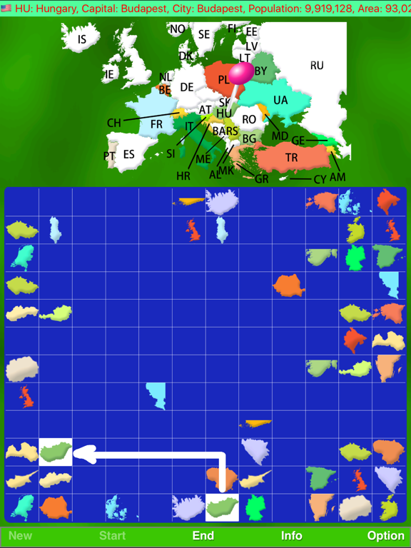 Map Solitaire Europe by SZY screenshot 3