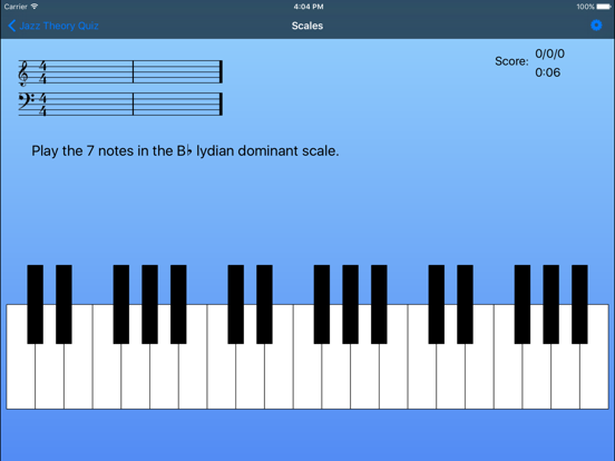 Screenshot #5 for Jazz Theory Quiz