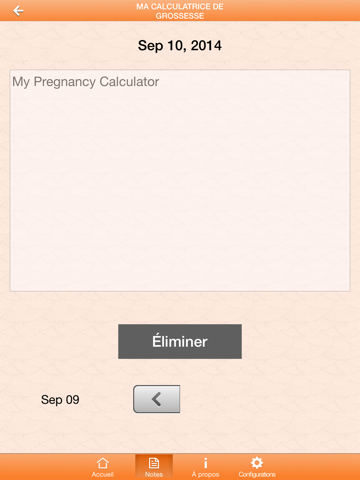 Screenshot #6 pour Ma Calculatrice de Grossesse