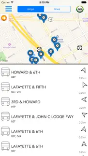 detroit public transport iphone screenshot 3