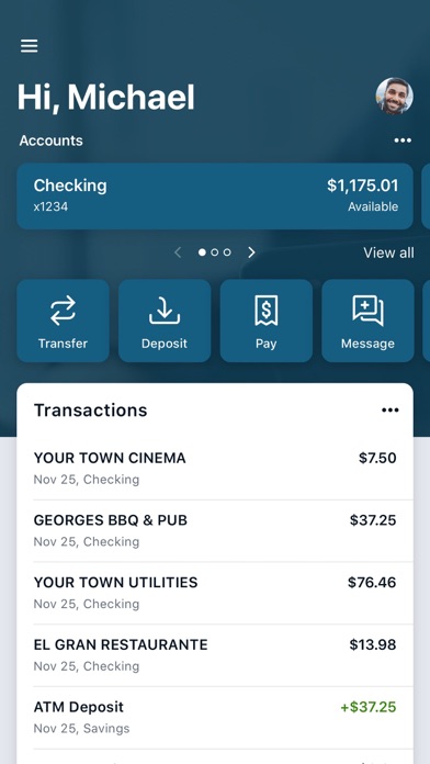 Henrico FCU Digital Banking Screenshot