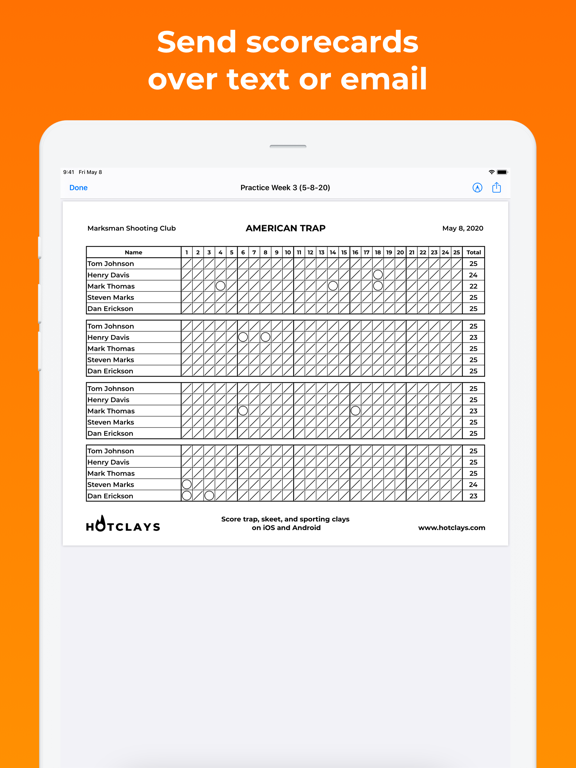 HotClays Trap Skeet & Sporting iPad screenshot 3 - Sports app