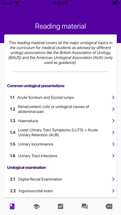 Screenshot #1 pour Urology for Medical Students